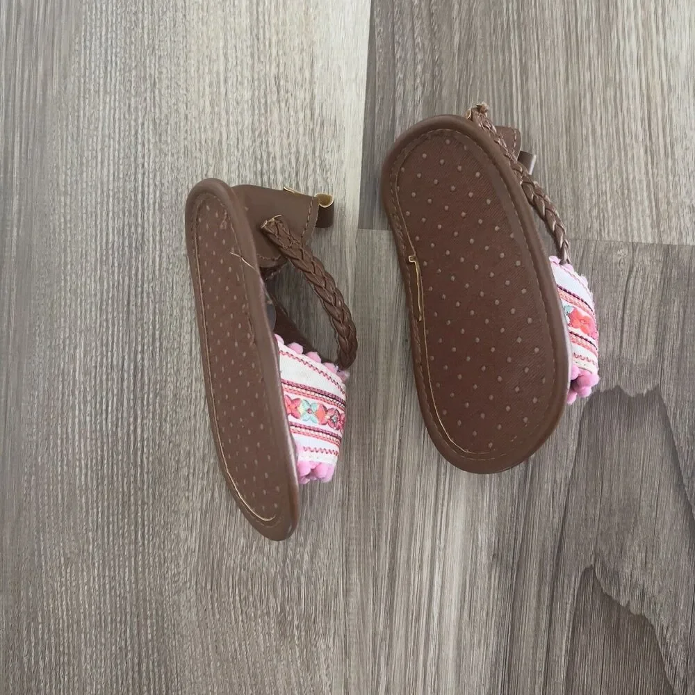 Carter's Brown Gladiator Sandals, 6-9 Months